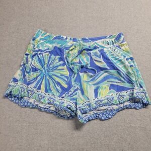 Lilly Pulitzer Katia Shorts Blue High Tide Women's Size Small Beach Summer‎